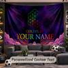 Coldplay Personalized Tapestry Support Custom Name, Wall Art Home Decoration