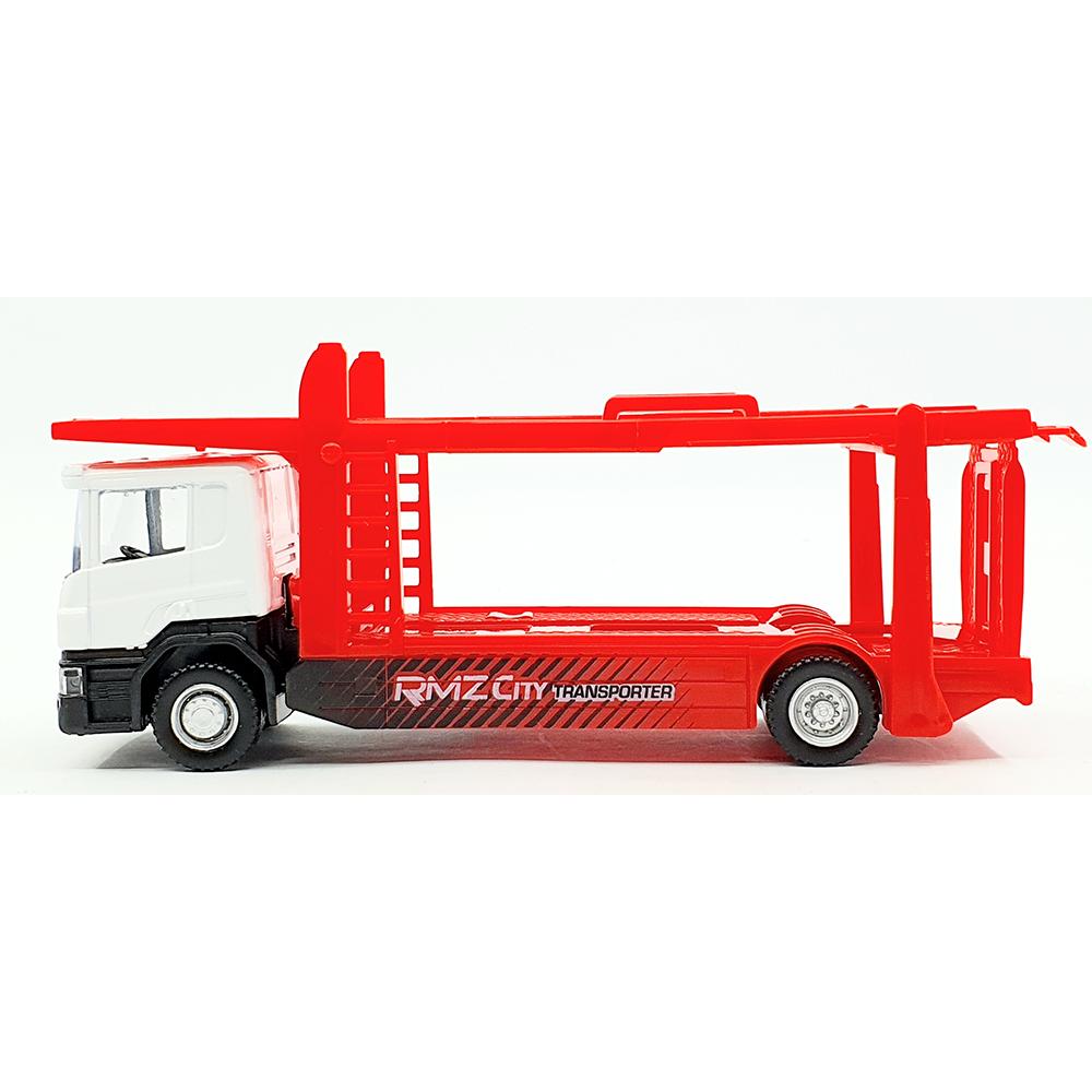 1/64 Scania Truck Car Carrier Trailer Transporter White Color