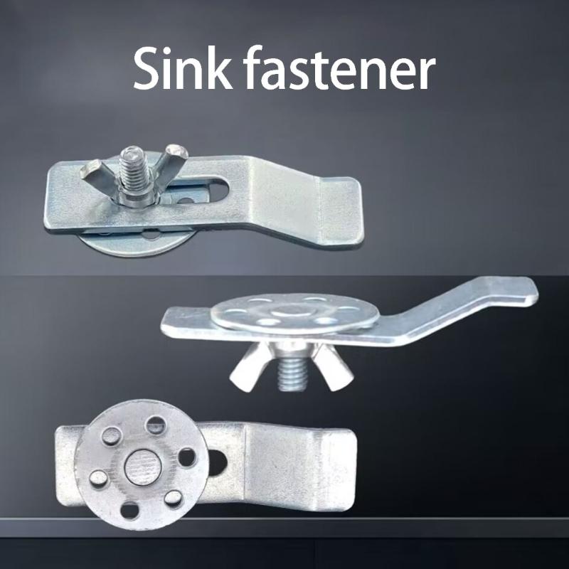 Professional AntiDrop Sink Mounting Hardware Kit With 12 Metal Clip For Various Basins Size