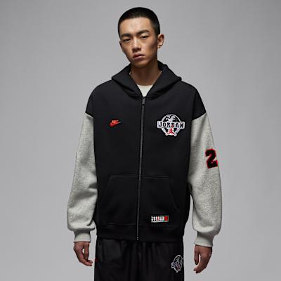 Jordan Brooklyn Men s Oversized Full-Zip Hoodie M