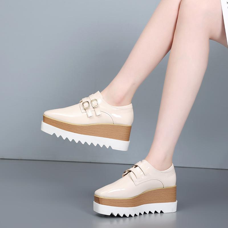 2026 Autumn Women Square Toe Patent