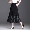 Summer Women Floral Wide Leg Pants Loose High Waist Chiffon  Casual Palazzo Trousers