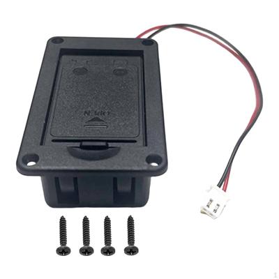 Active Guitar Bass Pickup 9V Battery Box Case Cover Replaces Professional Electric Part