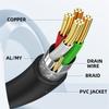 xiwai USB Male to Screw Mount Extension Cord 480Mbps Micro USB Female Extension Cable 2.0 Type-B - 3.0 Type-B