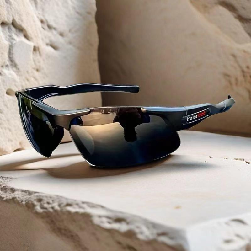 New Men's Half Frame Sports Sunglasses Fashion Men Outdoor Cycling Sun Glasses Fishing Glasses UV400 Goggles