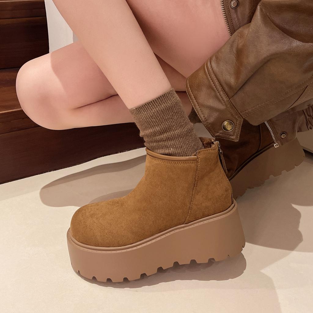 Luxury Classic Thickened Fluff Women's Snow Boots Comfortable Warm Ankle Boots Women 2025 Winter Ladies Shoes Chunky Botas Mujer