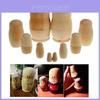 Beautiful Five Layer Russian Nesting Dolls Crafted From Natural Wood For Diy Projects