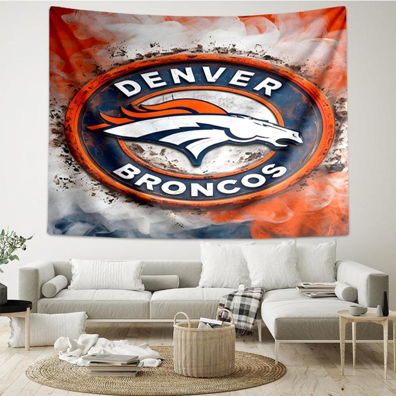 Denver Broncos Logo Tapestry Hanging for Bedroom,Livingroom, Playroom,Decor Art Room Wall Tapestry Holiday and Birthday Gifts