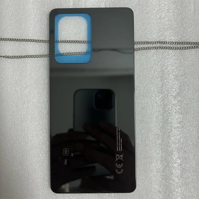 For Redmi Note 12 Pro 5G Battery Back Cover Rear  3D Glass Panel Housing Case Replace