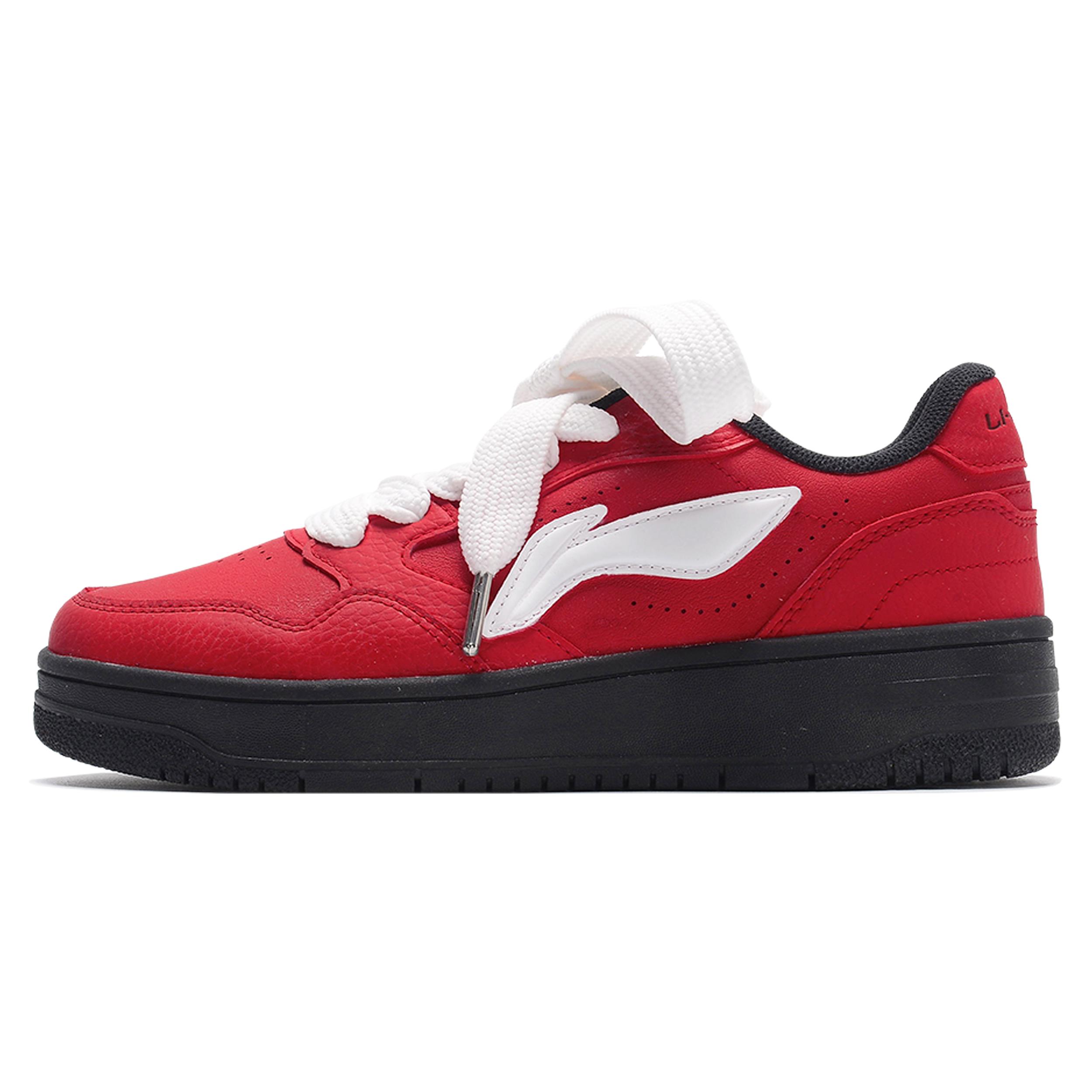 Li Ning Tianji Soft Skateboard Shoes Women s Low top Red AGCU272-6(Team242-) 36