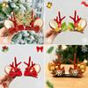 Christmas Antler Hair Clip Plush Hair Accessory Headwear Cute Barrettes Christmas Decoration Festival Gift For Women Girl