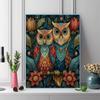 Vintage owl Pattern  3pcs 100% Round Full Drill 5D DIY Diamond Painting Embroidery Cross Stitch Rhinestone Décor
