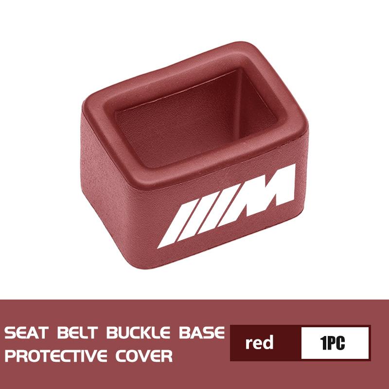 Car Seatbelt Base Buckle Anti-scratch Protective Cover Fixed Clip For BMW M F10 F20 F30 F40 F15 F25 F26 F31 F49 E62 E83 E84 LUBTW1
