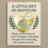 Thank You for Being The Kind of Neighbor Gift Little Heart Pocket Hug Token with Inspirational Card Appreciation Gifts for Neighbors