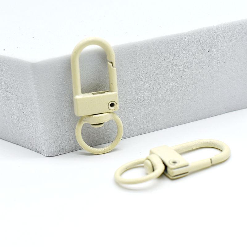 Zinc Alloy Keychain: Colorful Lobster Clasp Dog Hook, DIY Blind Box Figure, Spring Buckle Ornament
