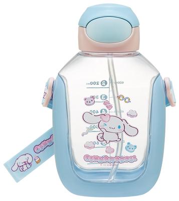 Skater Fľaša na vodu s náustkom na jedno stlačenie s ramenným popruhom 780 ml Sanrio Cinnamoroll Marsh Gumi PDSH8DX