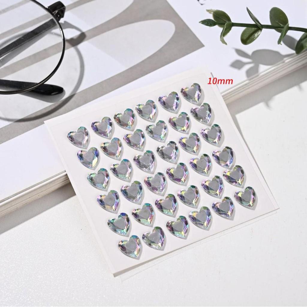 Kinder Herz Diamant 3D Acryl Aufkleber für Kindergarten Belohnungen