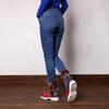 Zapatos casuales de estilo étnico retro para mujer, de colores variados, calzado de retazos suave para mujer