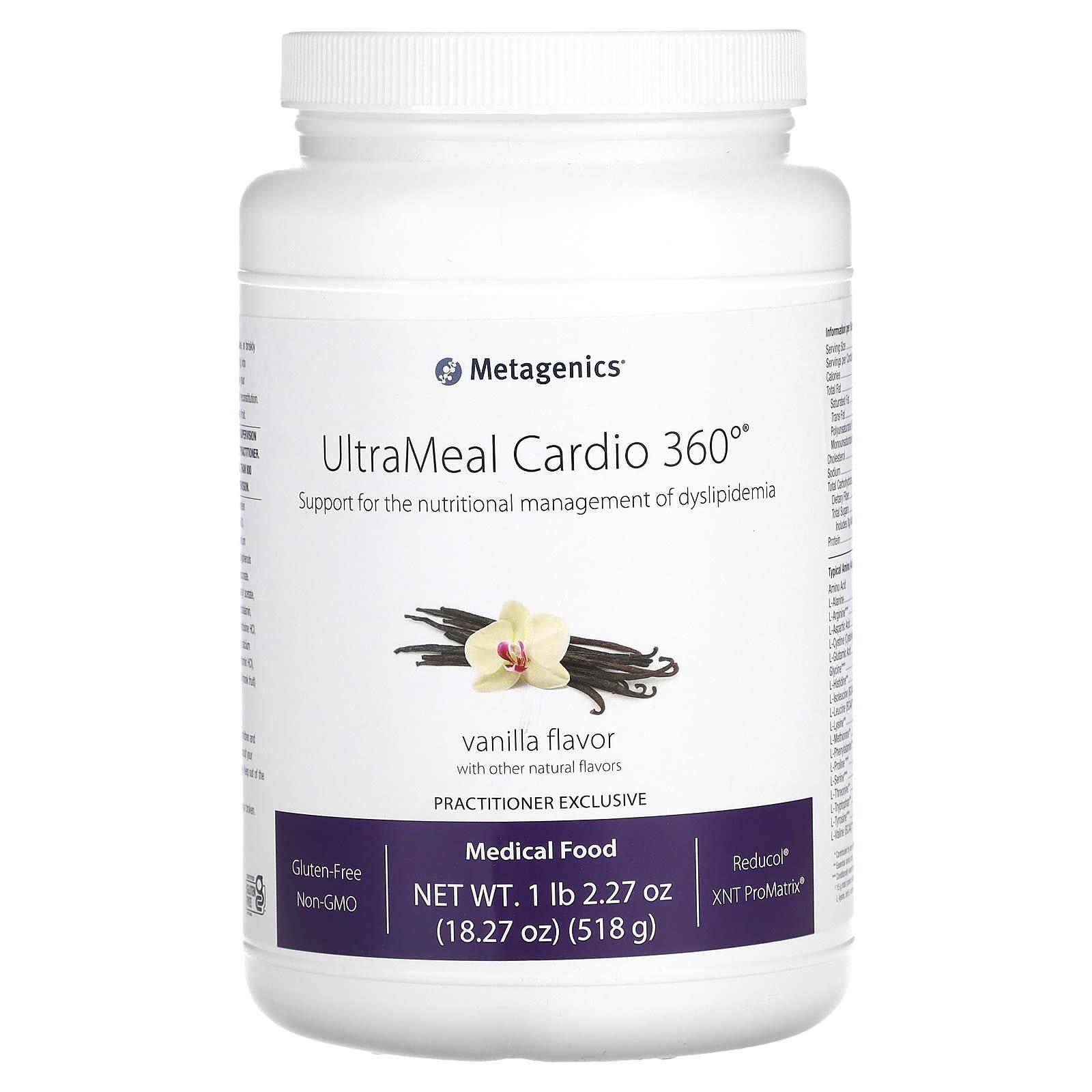 

Ultrameal Cardio 360°, Medical Food, Vanilla Flavor, 518G (1Lb 2.27Oz)