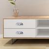 Single hole Cabinet Door Pulls American Style Dresser Knobs Durable Shell Pull Handles  Kitchen