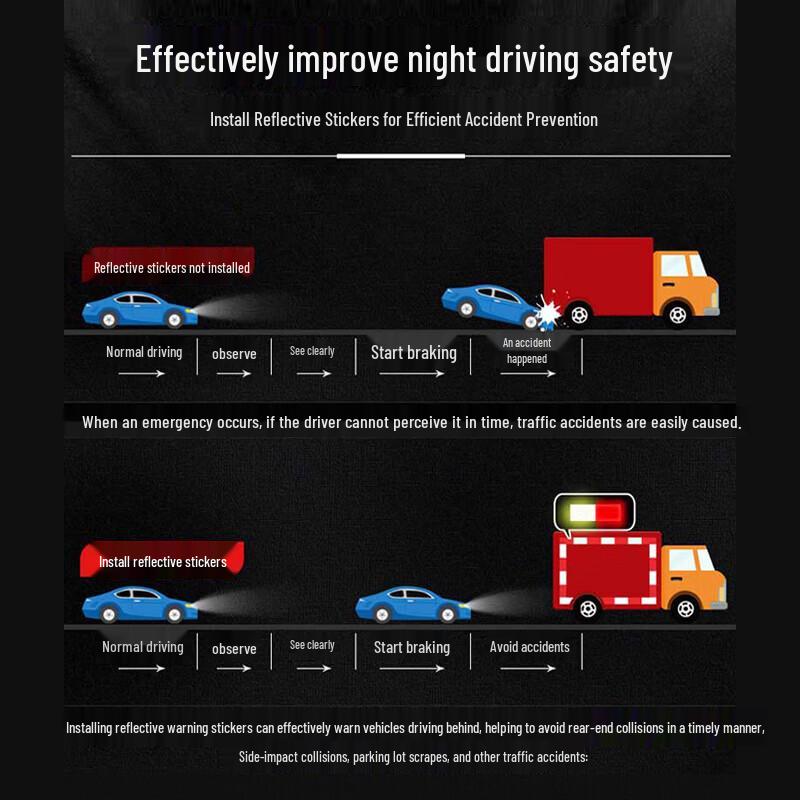Reflective Safety Stickers for Vehicles