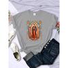 T-shirts de rue Notre-Dame de Guadalupe T-shirts Imprimés Confortables Col Rond Manches Courtes Été Décontracté Vêtements Féminins