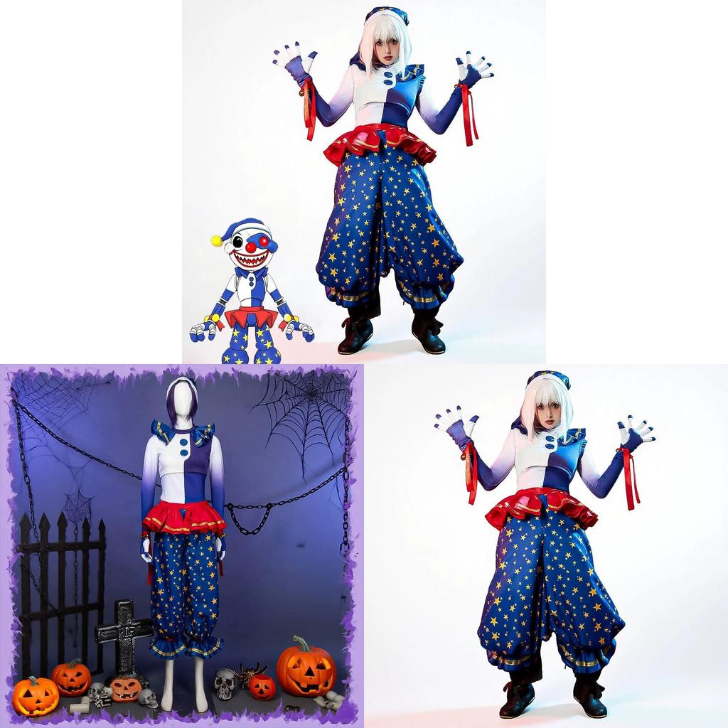Five Nights At Freddys Security Breach Moondrop Cosplay Jacket And Pants With Game Theme For Party Cosplay