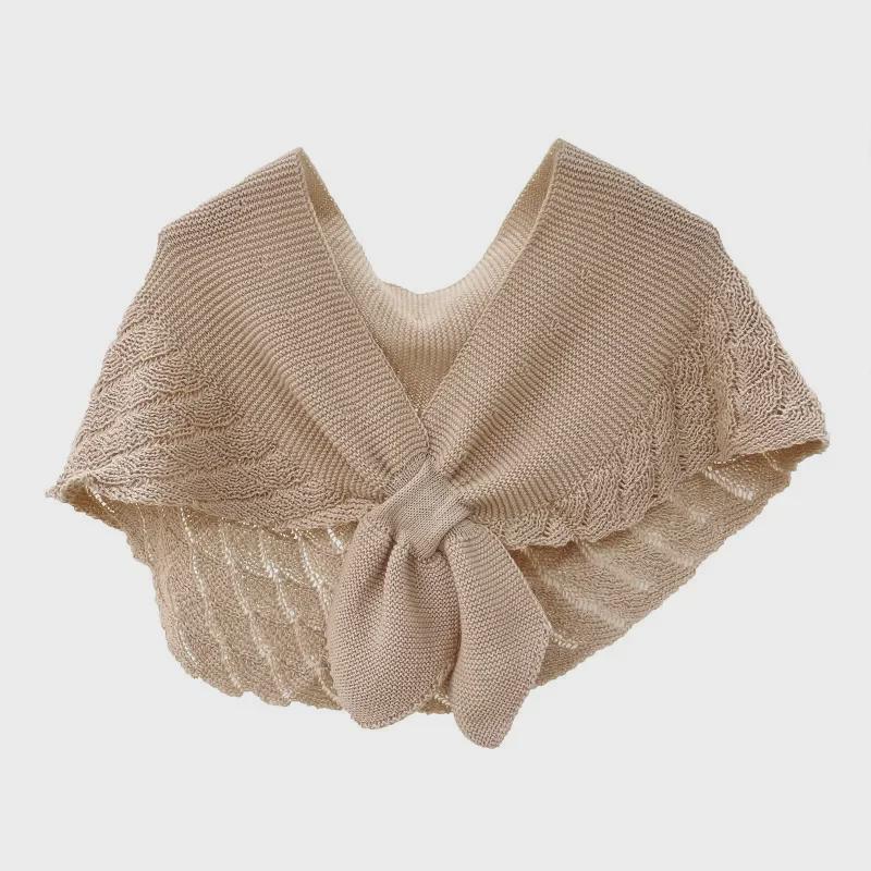Women's Knitted Korean Cloak: Versatile Office Scarf & Shawl