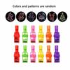 12 Piece Glow in Dark Festive LED Light-Up Finger Lights Glowing Ring Projector Light  Party