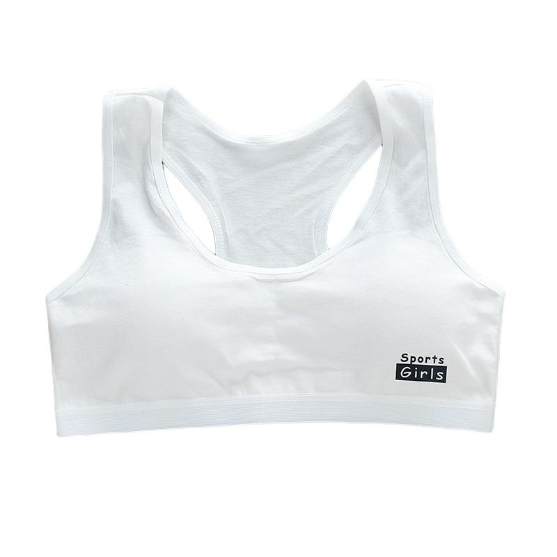 8-12Y Children Girls Cotton Bra For Teenagers Underwear Tops Solid Color Comfortable Bras