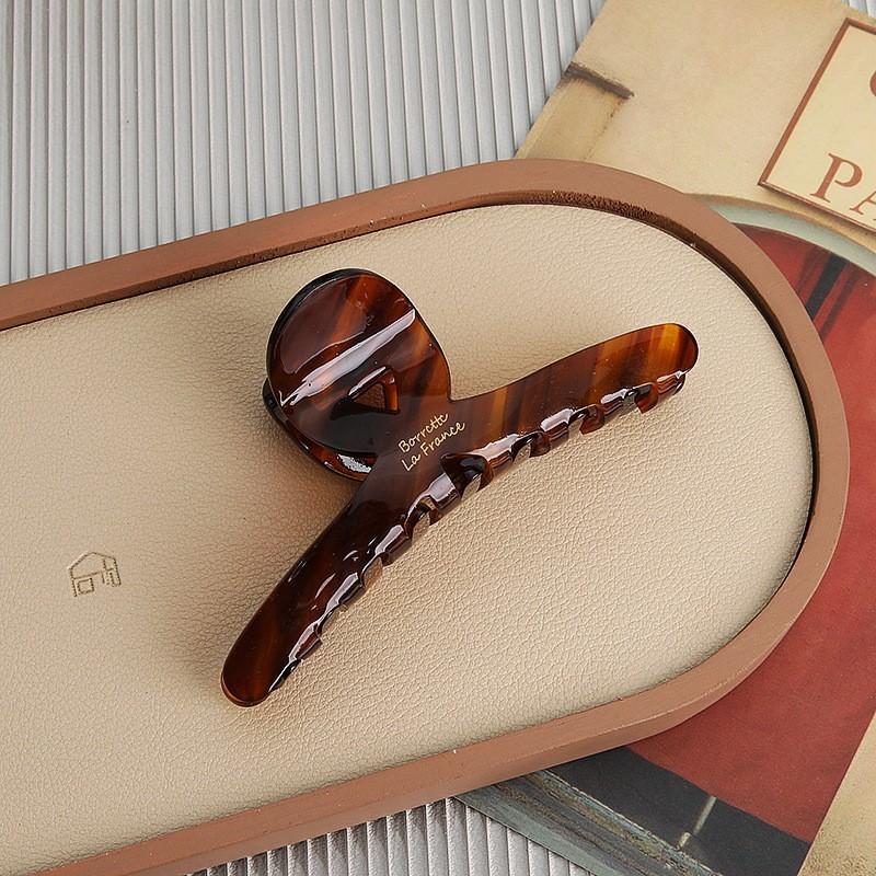 Acetic Acid Grab Clip Trendy Fine French High-End Sense Large Shark Clip Hair Volume Multi-Hair Grab Headgear Women