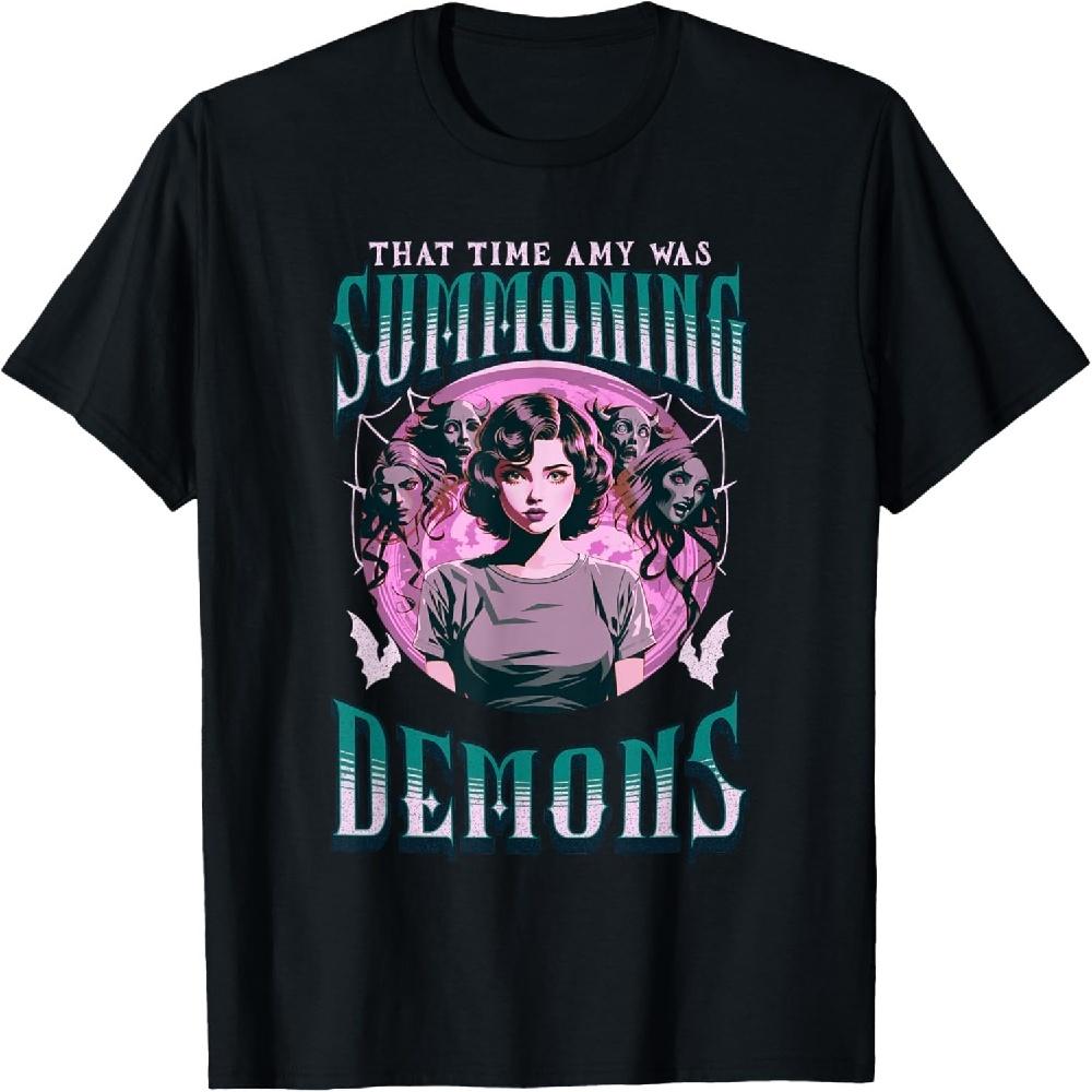 Horror Movie Vintage Nostalgia Mary Was Summoning Demons T-Shirt2 XXXXXL чёрный