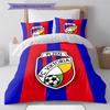 FC Viktoria Plzeň  Pattern Bedding Quilt Set Quilt Cover Pillowcase Home Decoration Birthday Gift (1 * Duvet Cover + 2 * Pillowcase, Without Core)