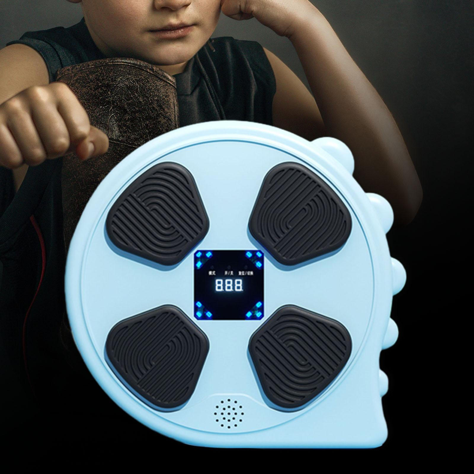 

Тренажер для бокса для детей и взрослых с подсветкой, ритм-настенная мишень для упражнений, боксерская площадка blue