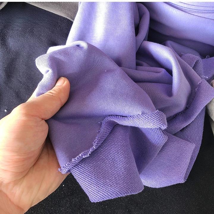 Wide 180cm French Terry Loop Cotton Knitted Fabric Abrasion-Resistant Sweatshirt Sweater Suit Sports Casual Wear Comfortable