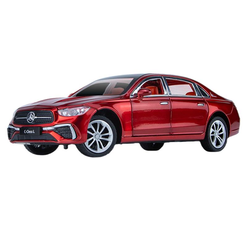 1/24 BENZ C260 Classe C Lega Auto Diecasts & Veicoli Giocattolo Modello Auto Suono e Luce Tirare Indietro Auto Giocattoli Regali