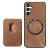 For Samsung Galaxy A55 5G Magnetic Case Leather Back Cover with Detachable Card Holder