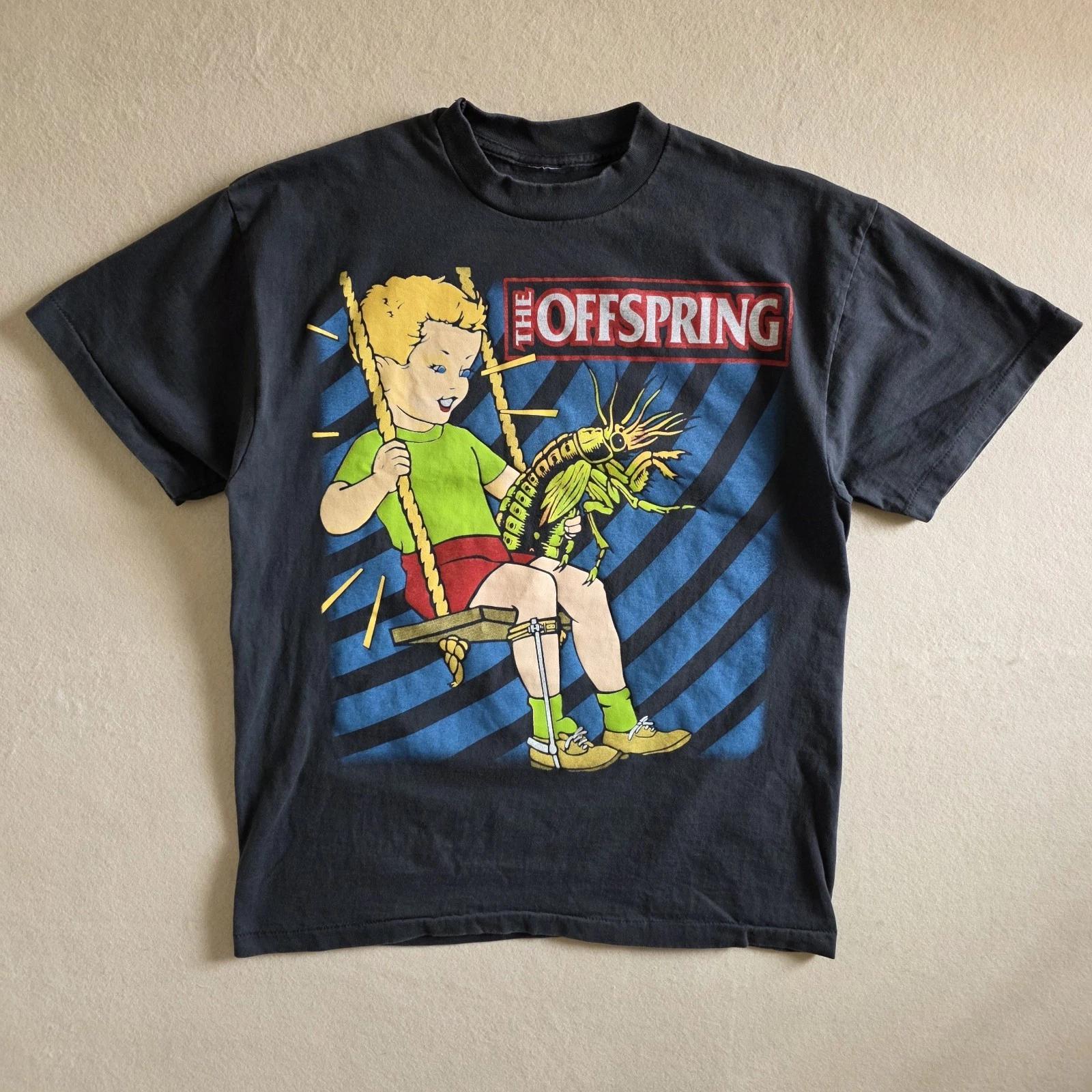 The Offspring 90s Style Americana Album Cover Art Tee Tshirt L Faded Black 2XL