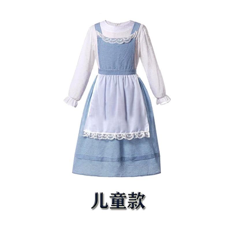 Children's Drama Stage Performance Costume Halloween Costume European Pastoral Farm Costume Flower Shop Girl Dress