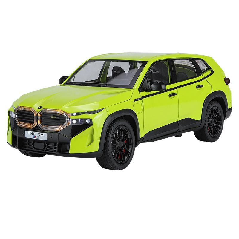 

1/24 BMW The XM SUV Модель спортивного автомобиля из сплава Литой металлический игрушечный автомобиль Модель транспортного средства Симуляция Звук и свет Коллекция Детский подарок зелёный