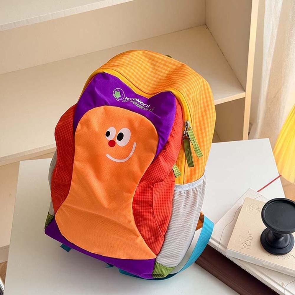 Lightweight Kids Backpack Ergonomic Kindergarten Book Bag Colorblock Daypack Women / Men