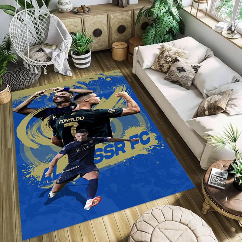 Cristiano Ronaldo: Fußball-Legende Teppich Bodenmatten Druck Mode Fußmatte Schutzpolster