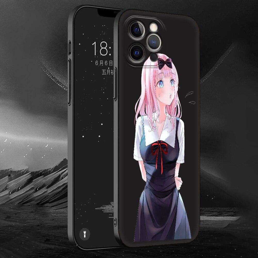 Kaguya Sama Love Is War Anime Phone Case For iPhone 11 12 13 14 Pro Max 7 8 Plus SE  X XR XS Luxury Shell Fujiwara Soft Cover