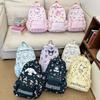 Hello Kitty Cartoon Backpack With Nylon Material For School Students And Commuters
