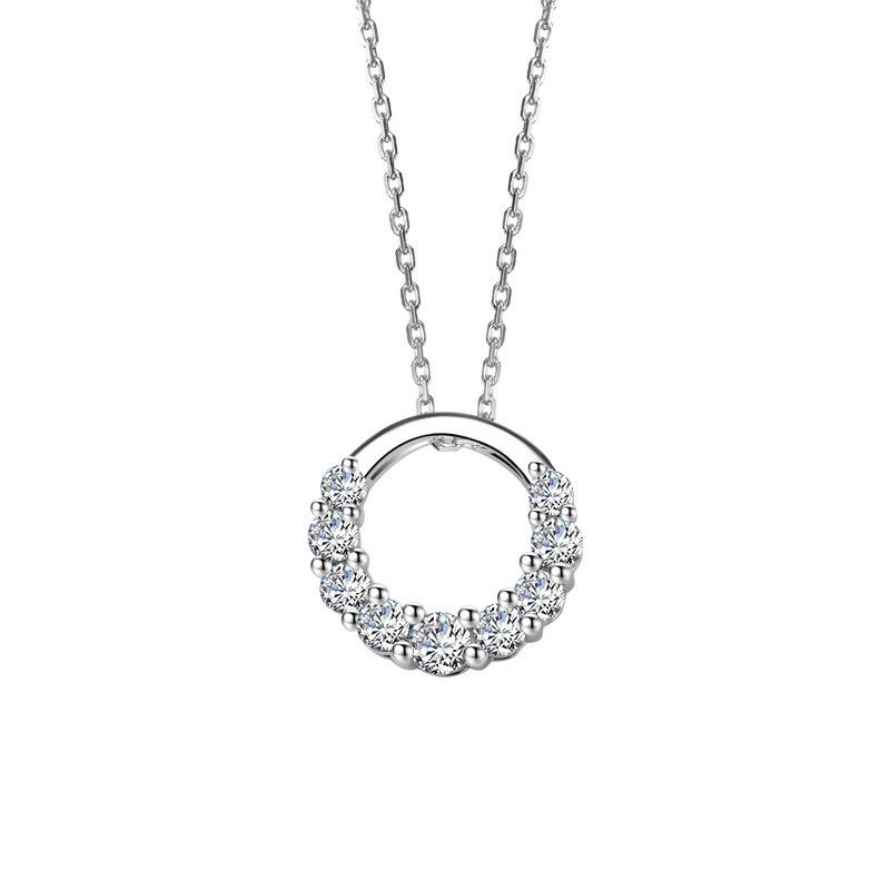 Elegant Ring Necklace: 2021 Trendy Design for Women, Featured on Douyin for a Sophisticated Look
