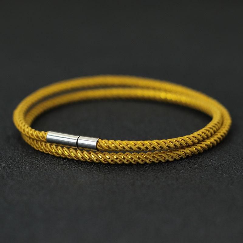 Simple Style Rope Bracelet Unisex Stainless Steel Braslet Lucky Red Braclet Gift For Lovers Fabric Brazalete Pulsera Joias