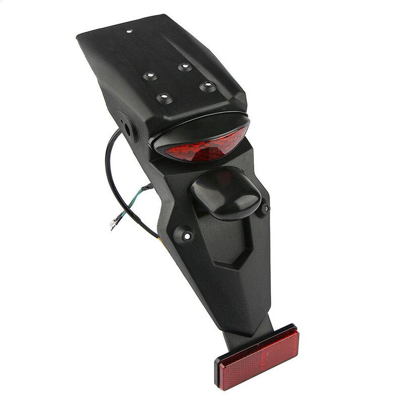 Universal Motorcycle Rear Fender Mudguard Led Brake Tail Light