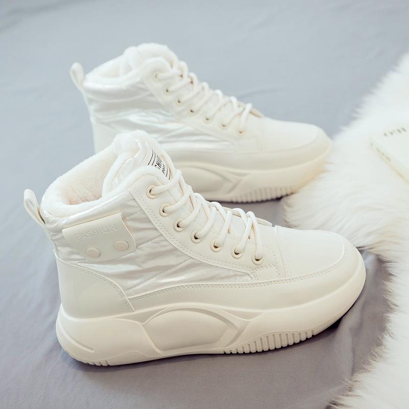 Cotton Shoes Women's Velvet Snow Boots Versatile Winter New Cotton Boots Women's Shoes Short Boots