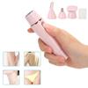 4 In 1 Electric Hair Shaver Epilator Portable Eyebrow Nose Hair Trimmer Pink (USB Charging)