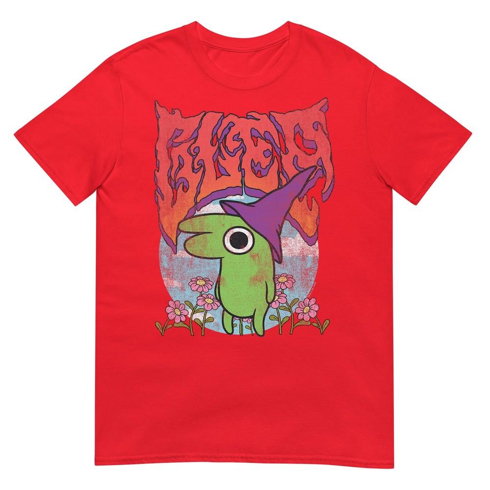 Smiling Friends Glep Vintage Heavy Metal Flowers Cartoon Tshirt S